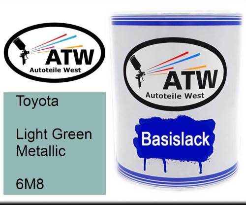 Toyota, Light Green Metallic, 6M8: 1L Lackdose, von ATW Autoteile West.